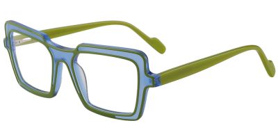 Prescription Glasses 21245 Blue Green