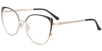 Prescription Glasses 23154 Black Gold