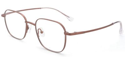 Titanium Prescription Glasses 26023 Rose Gold
