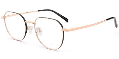 Titanium Prescription Glasses 26024 Gold & Black