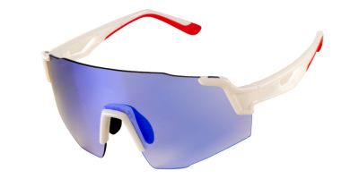 Prescription Sports Sunglasses Y938 White Red - RX Inserts