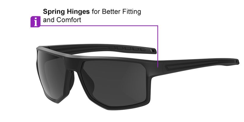 Prescription Sports Sunglasses KA0102 Black