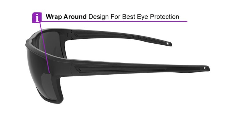 Prescription Sports Sunglasses KA0102 Black