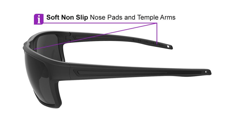 Prescription Sports Sunglasses KA0102 Black