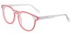 Prescription Glasses 21247 Red Clear