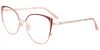 Cheap Prescription Glasses 23154 Red Gold