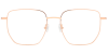 Try on glasses: Titanium Prescription Glasses 26016 Rose Gold
