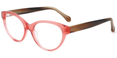 Prescription Glasses 21176 Red Brown