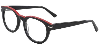 Prescription Glasses 21214 Black Red