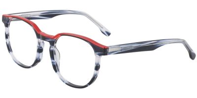 Prescription Glasses 21216 Red Grey