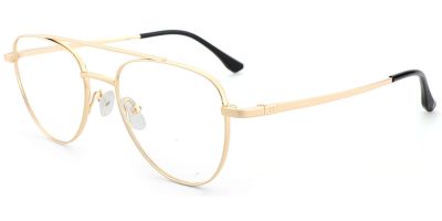 Titanium Prescription Glasses Gold 26025