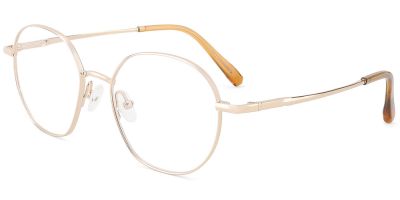 Titanium Prescription Glasses 26035 Gold