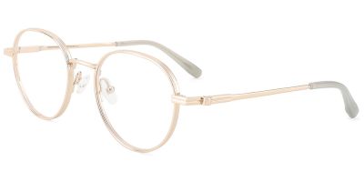 Titanium Prescription Glasses 26036 Gold