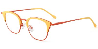 Prescription Glasses 35030 Yellow Red