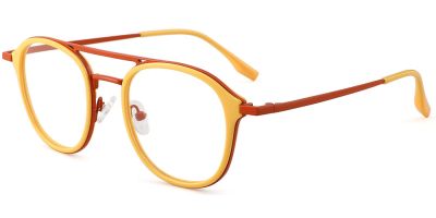 Prescription Glasses 35031 Yellow Red