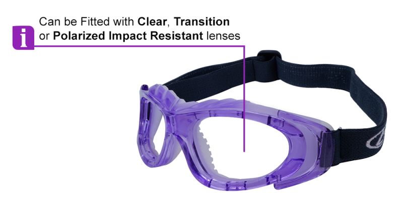 Prescription Sports Goggles L015 Purple