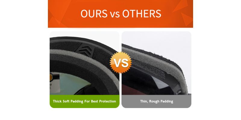 Prescription Ski and Snowboard Goggles H018 Red